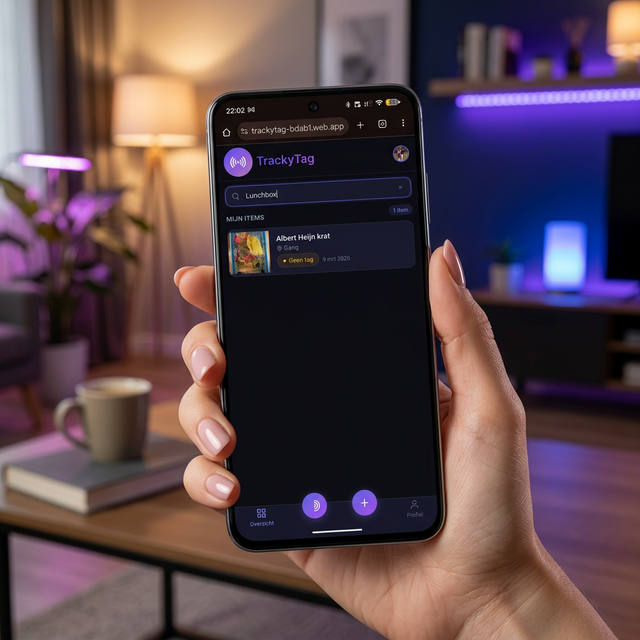 TrackyTag App Search