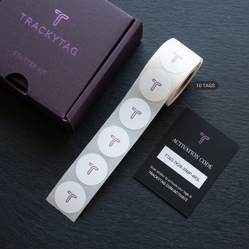 TrackyTag Starterkit inhoud
